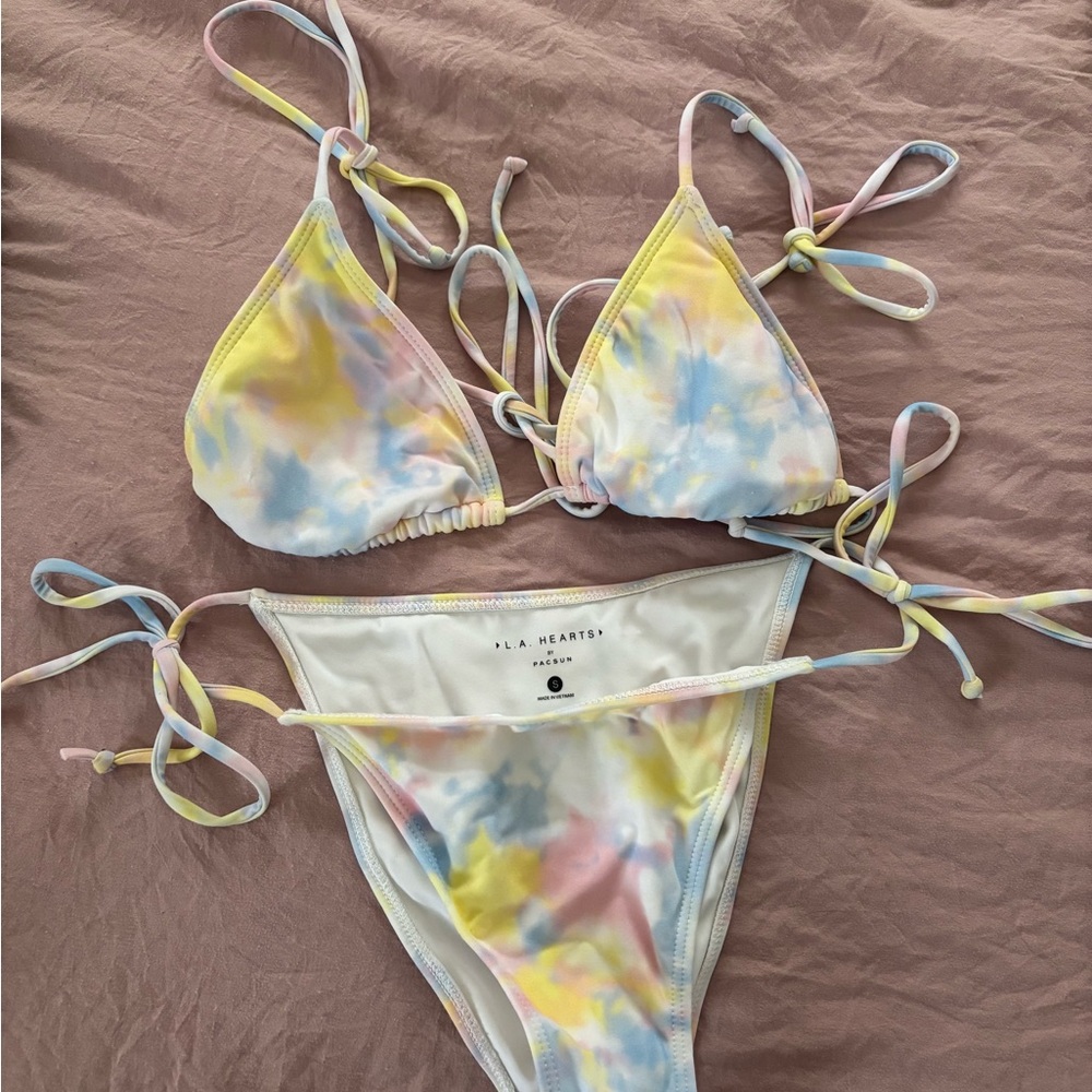 I.A. Hearts Tie-Dye Bikini Set